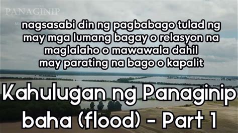Kahulugan ng Panaginip na .